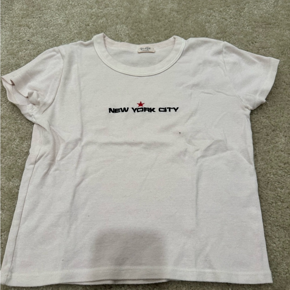 Brandy Melville White New York City Tee